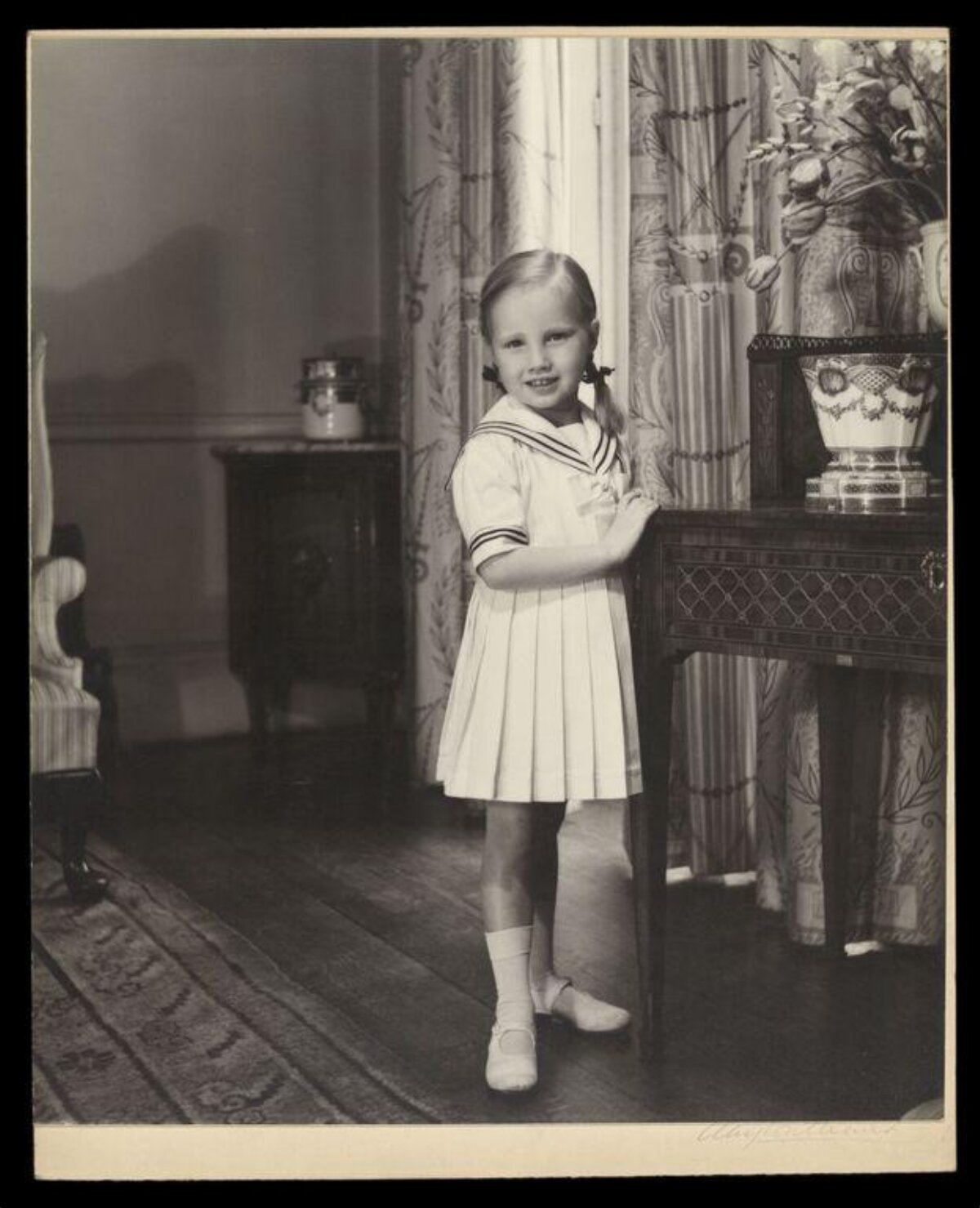 Vintage Portrait of Young Girl