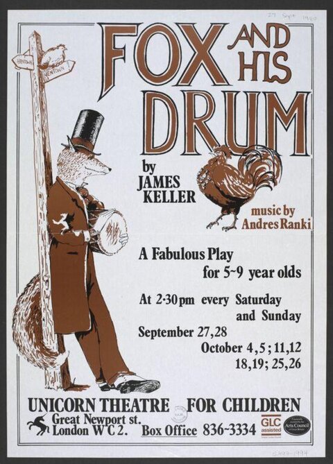 Fox and His Drum Children's Play Poster