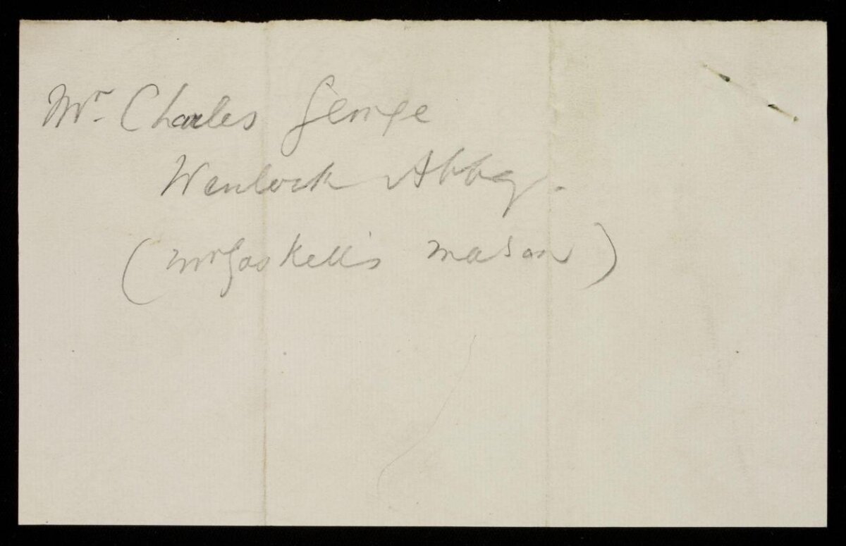 Handwritten Pencil Address Note