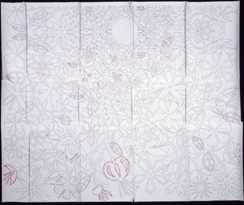 Hand-drawn Floral Pattern Line Draft