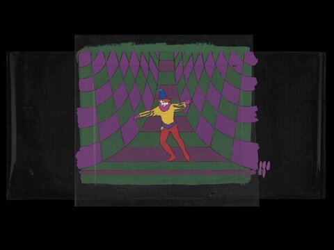 Jester in Checkered Corridor