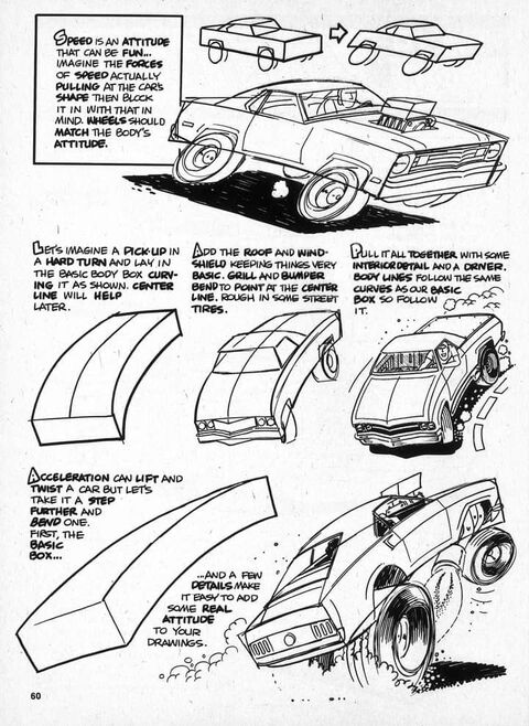 Tutorial for Drawing Cars in Motion
