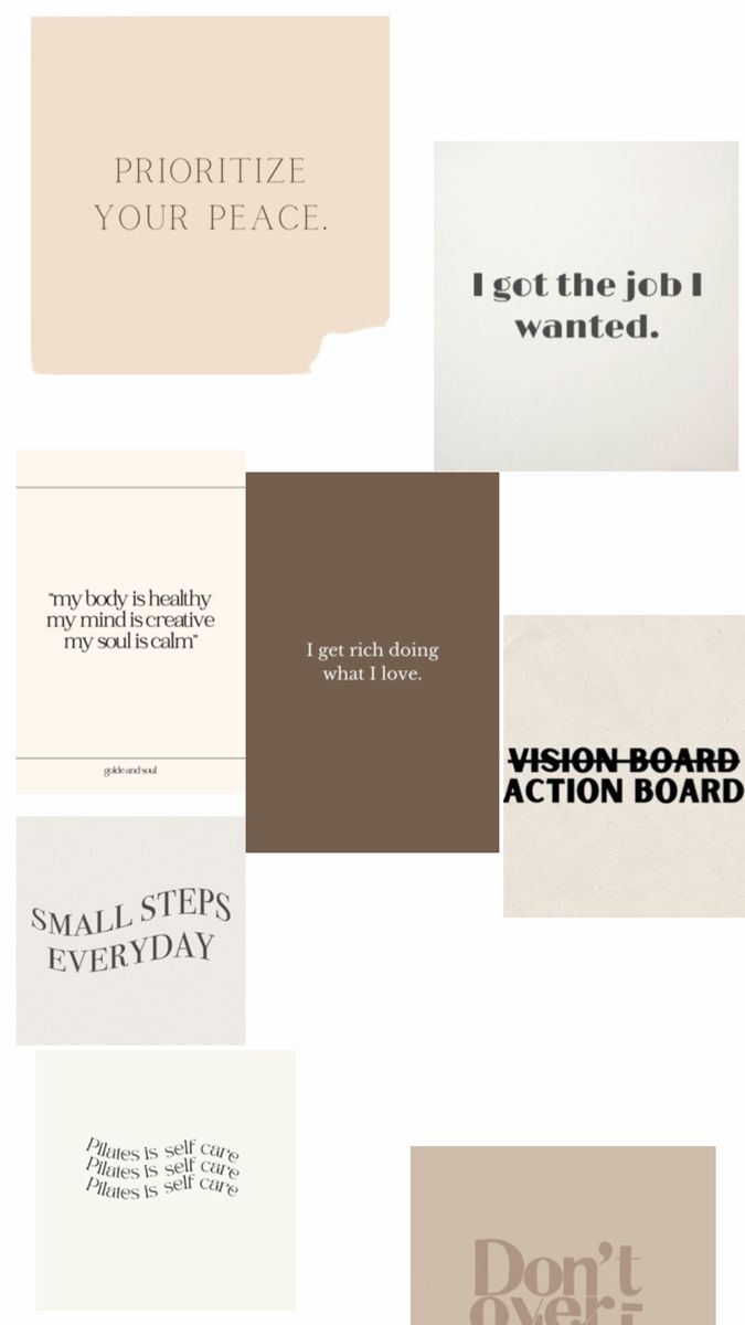 Positive Affirmation Vision Board