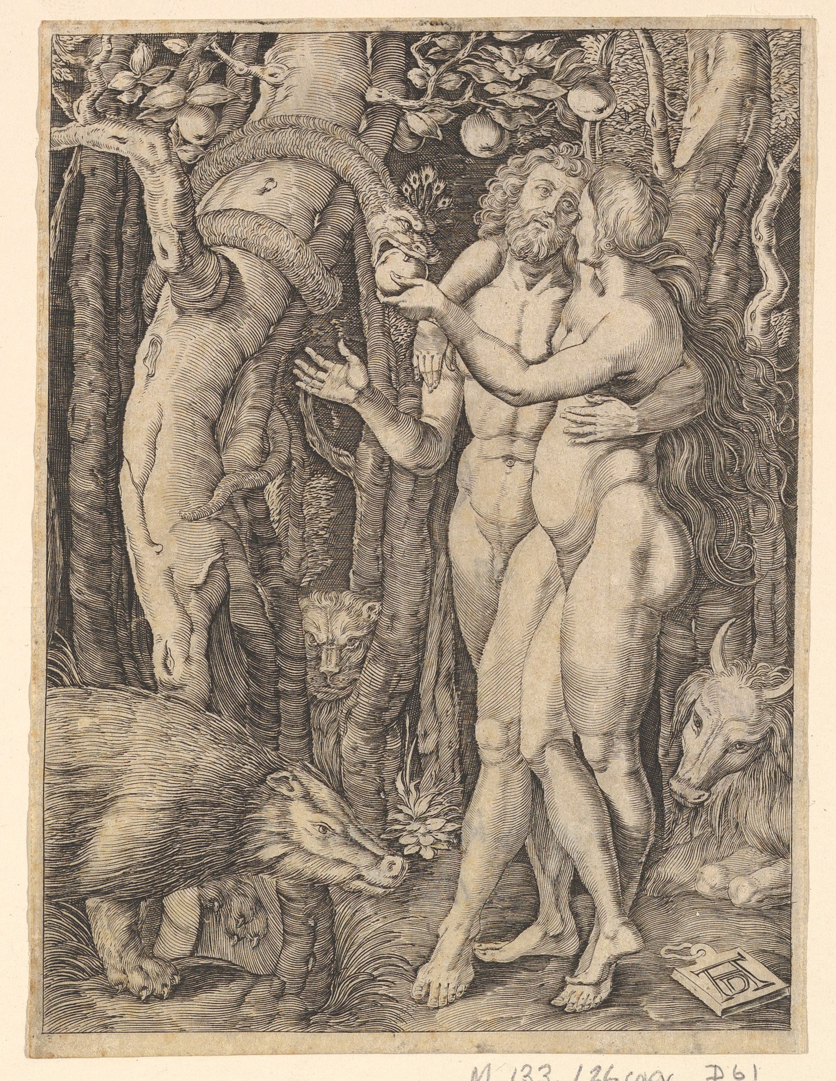 Adam and Eve in Garden of Eden