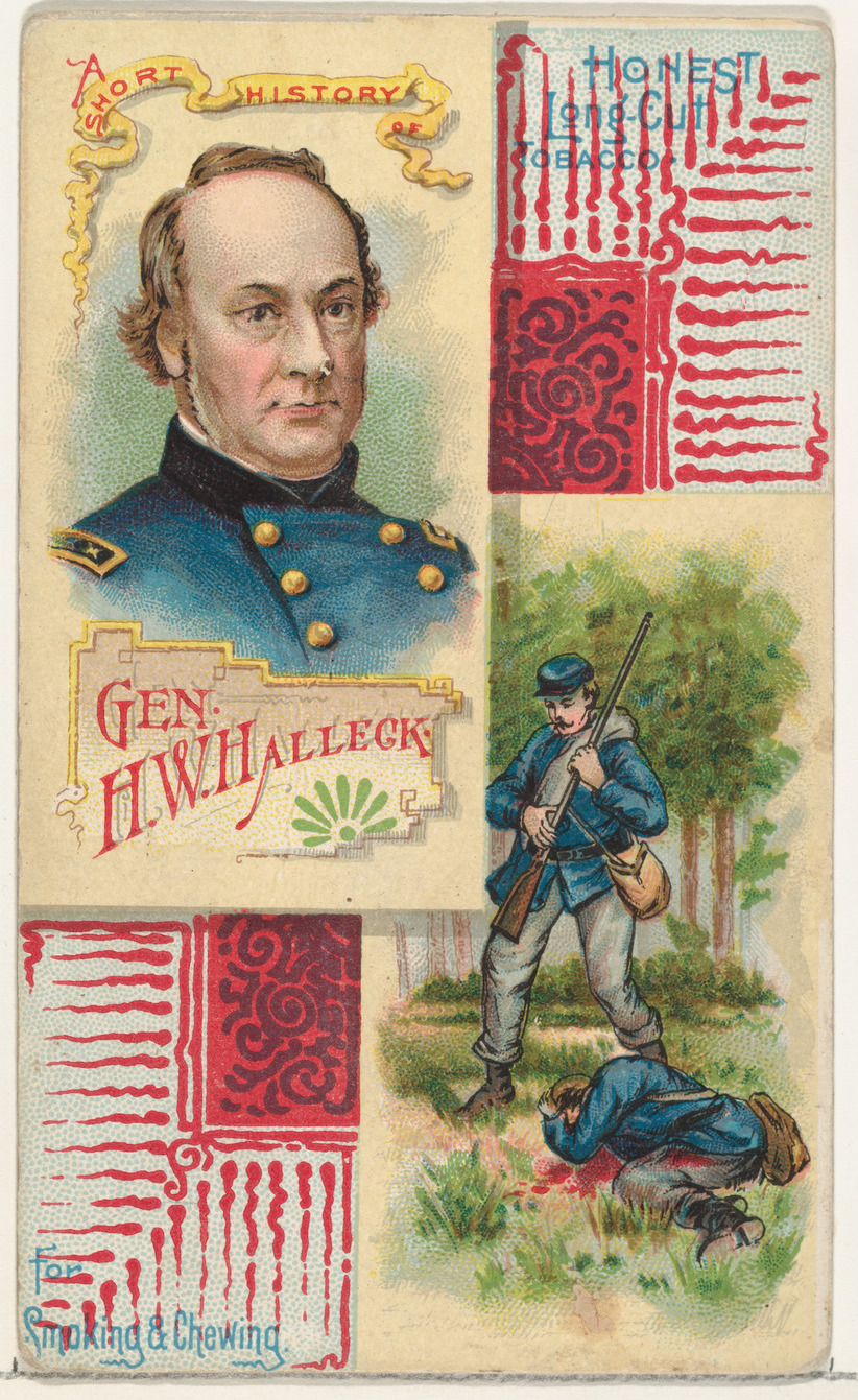 Vintage Gen Halleck Tobacco Trade Card
