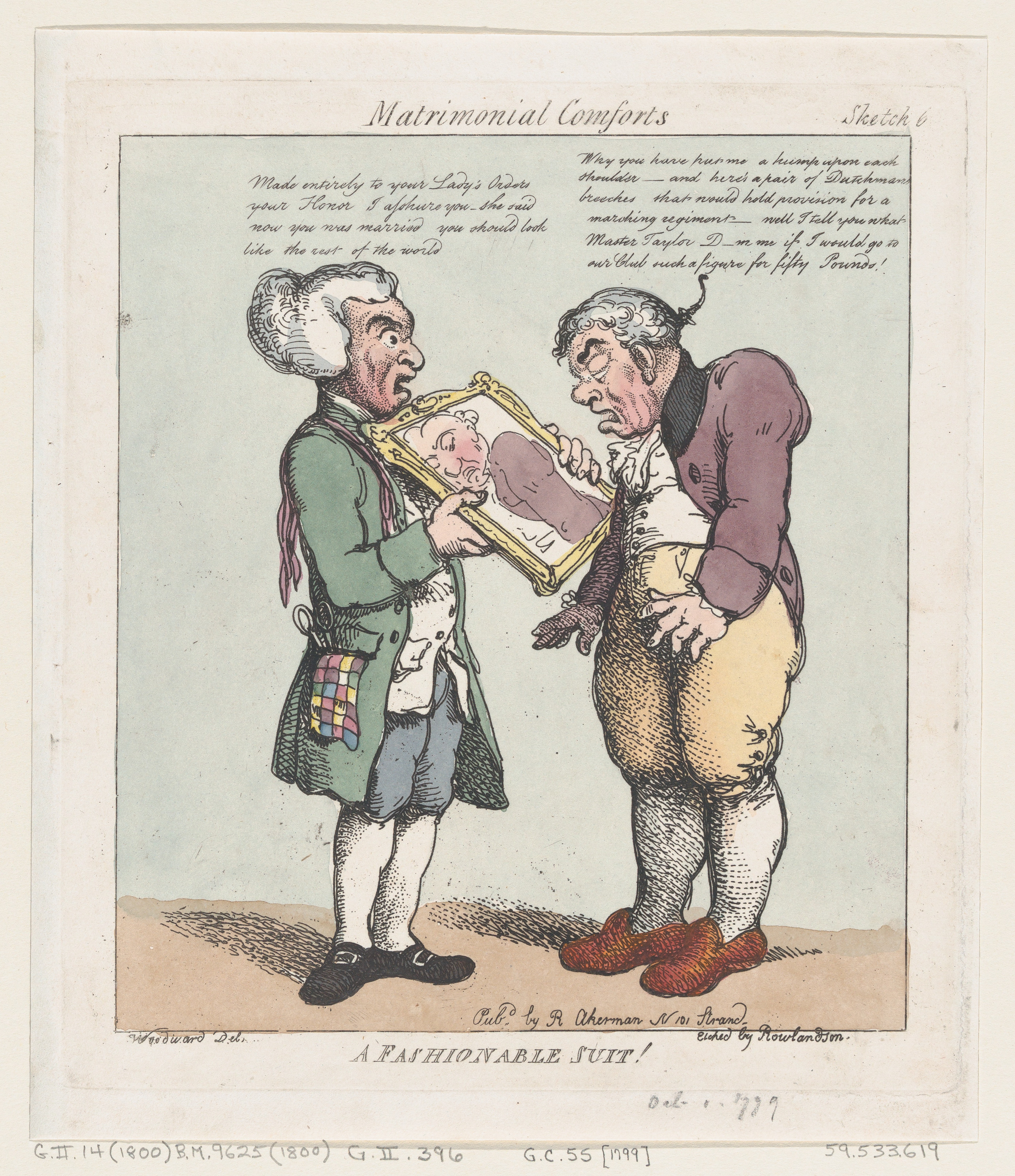 Satirical Caricature: A Fashionable Suit