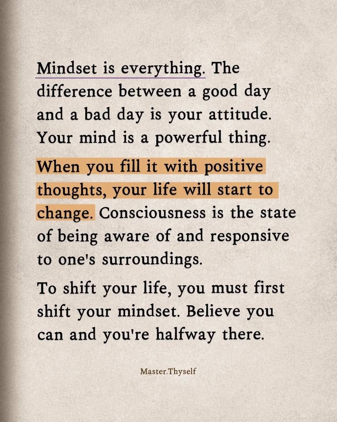 Motivational Mindset Quote