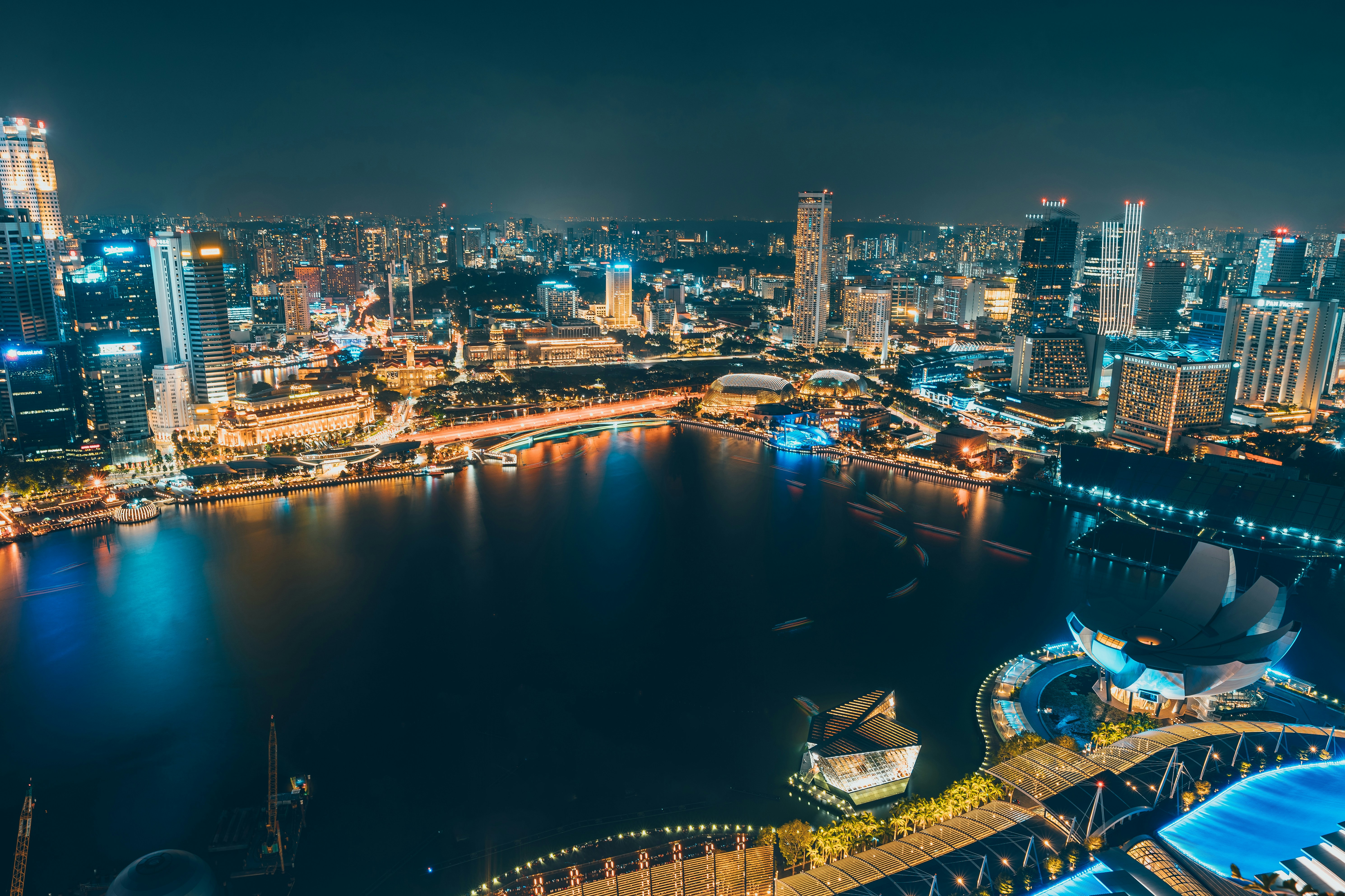 Singapore Marina Bay Night View