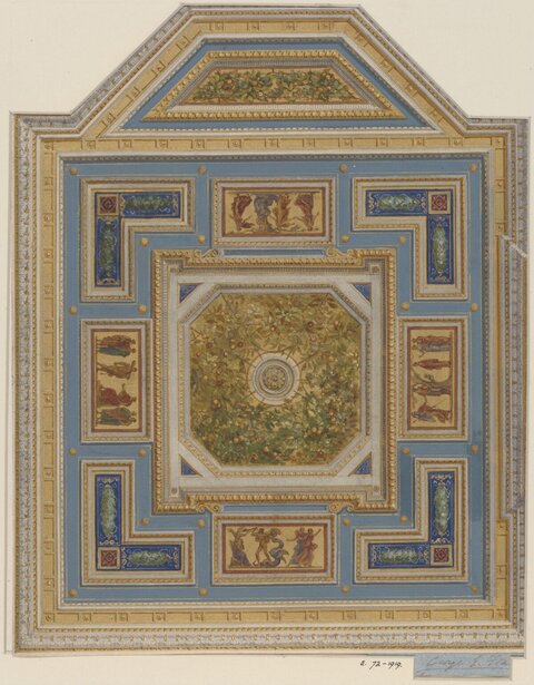 Ornate Ceiling Design Sketch