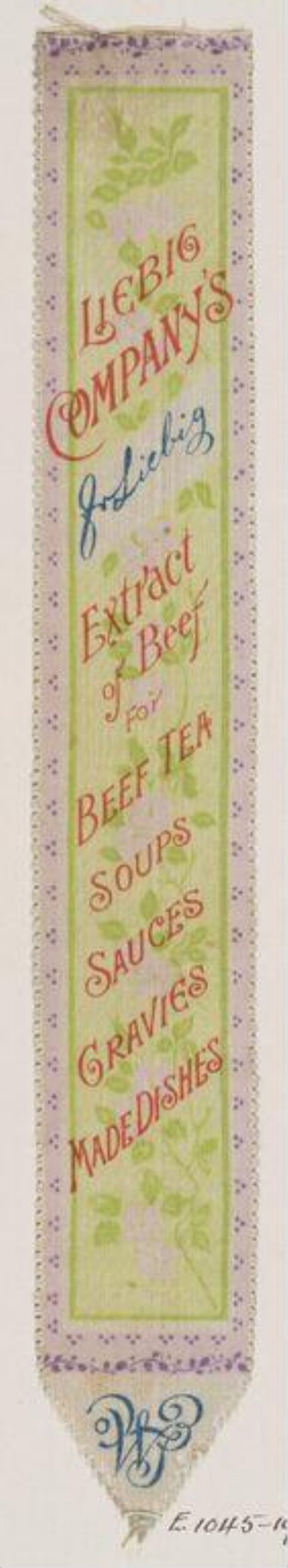 Vintage Liebig Beef Extract Bookmark