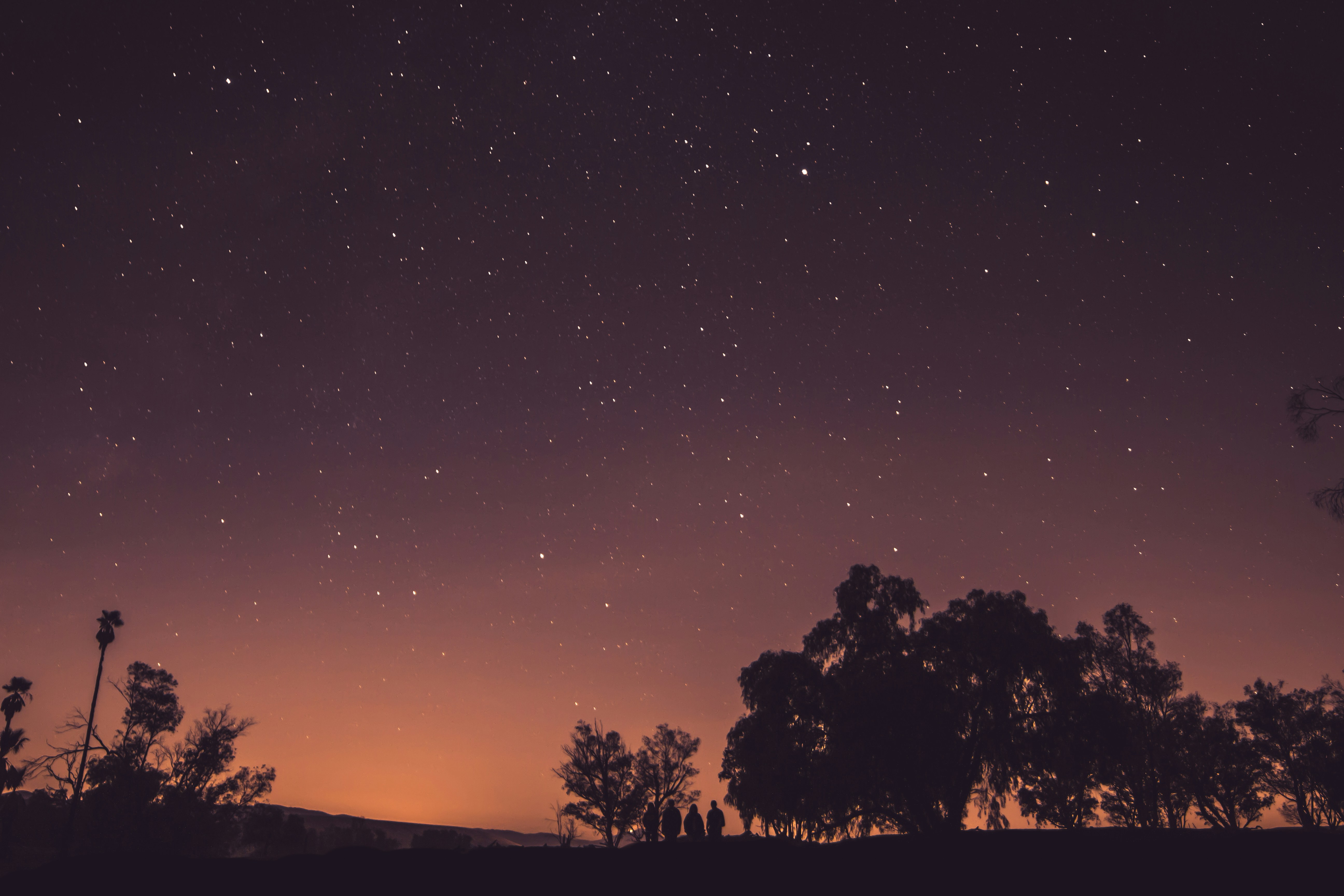 Starry Night Sky After Twilight