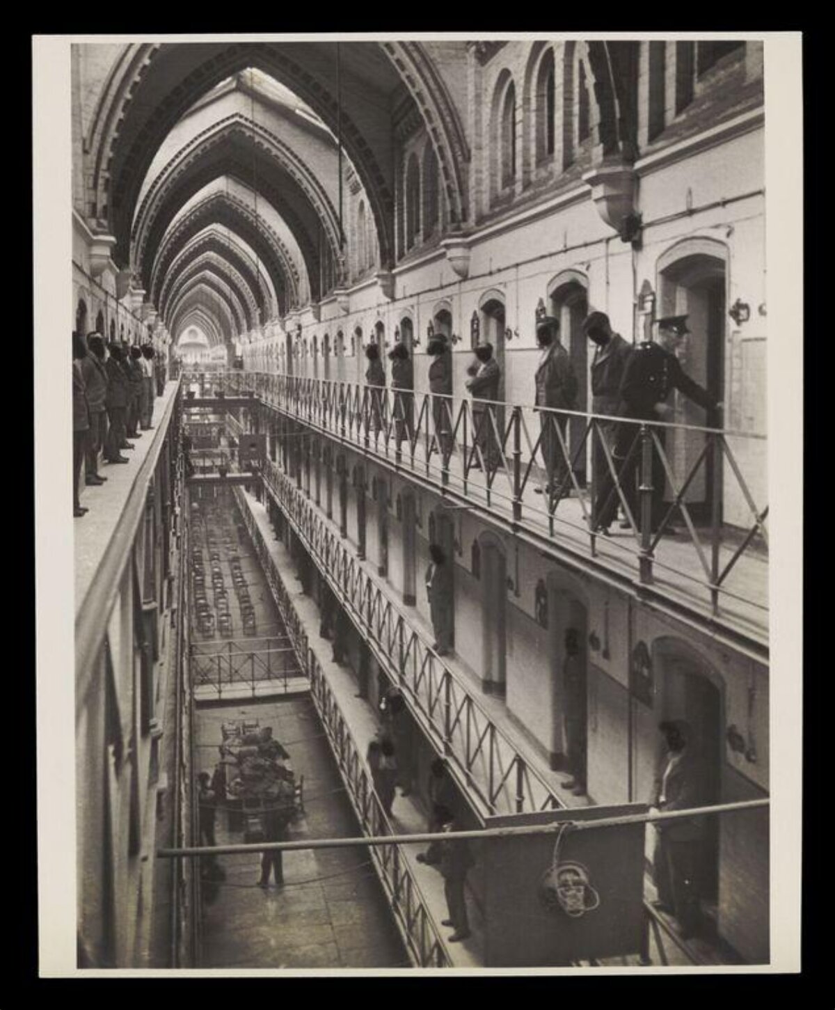 Vintage Prison Interior Corridor