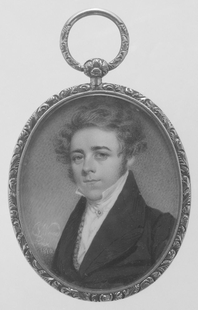 19th Century Miniature Portrait in Locket