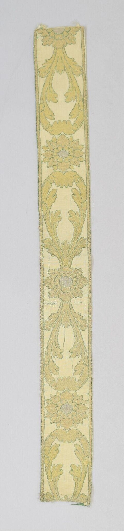 Vintage Floral Woven Textile Strip