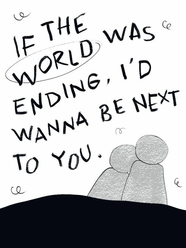 Romantic Love Quote Couple Illustration