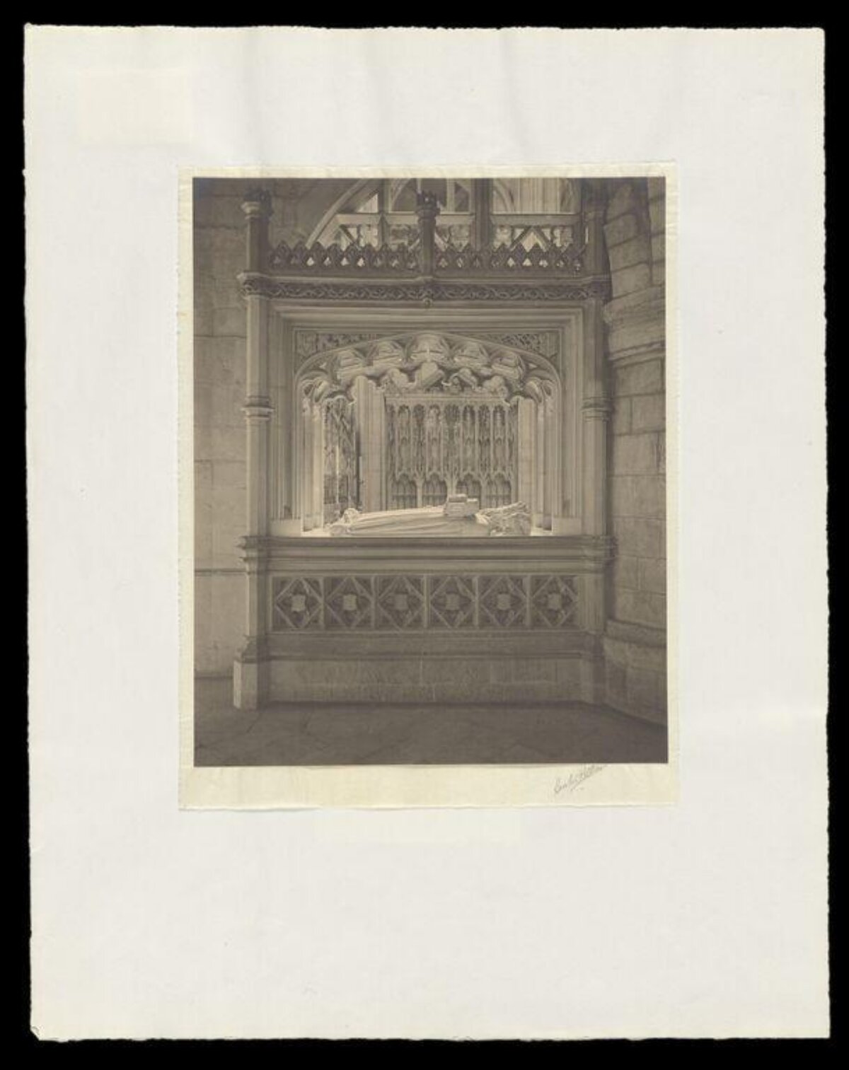 Gothic Stone Tomb in Church