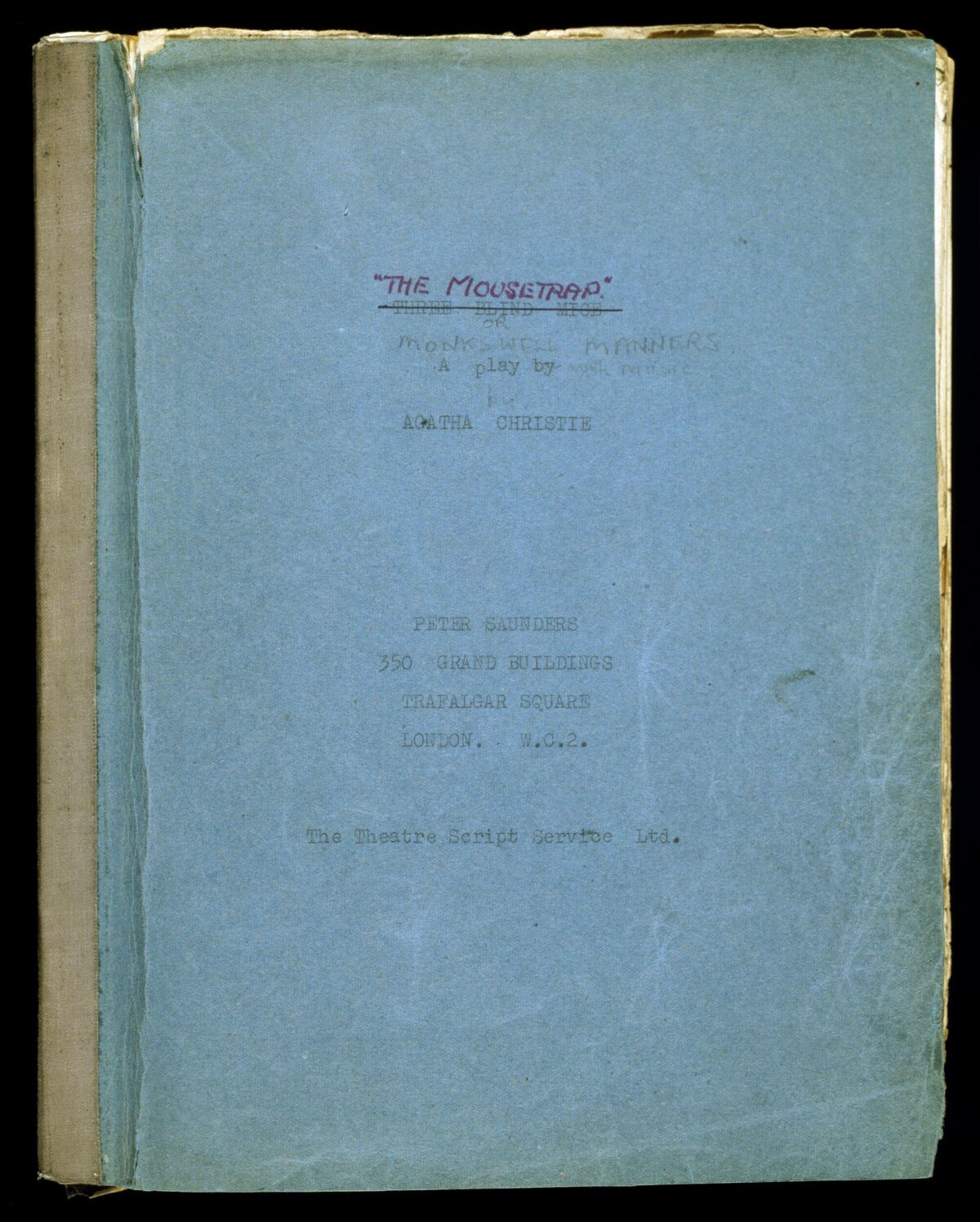 Cover of The Mousetrap Play Script