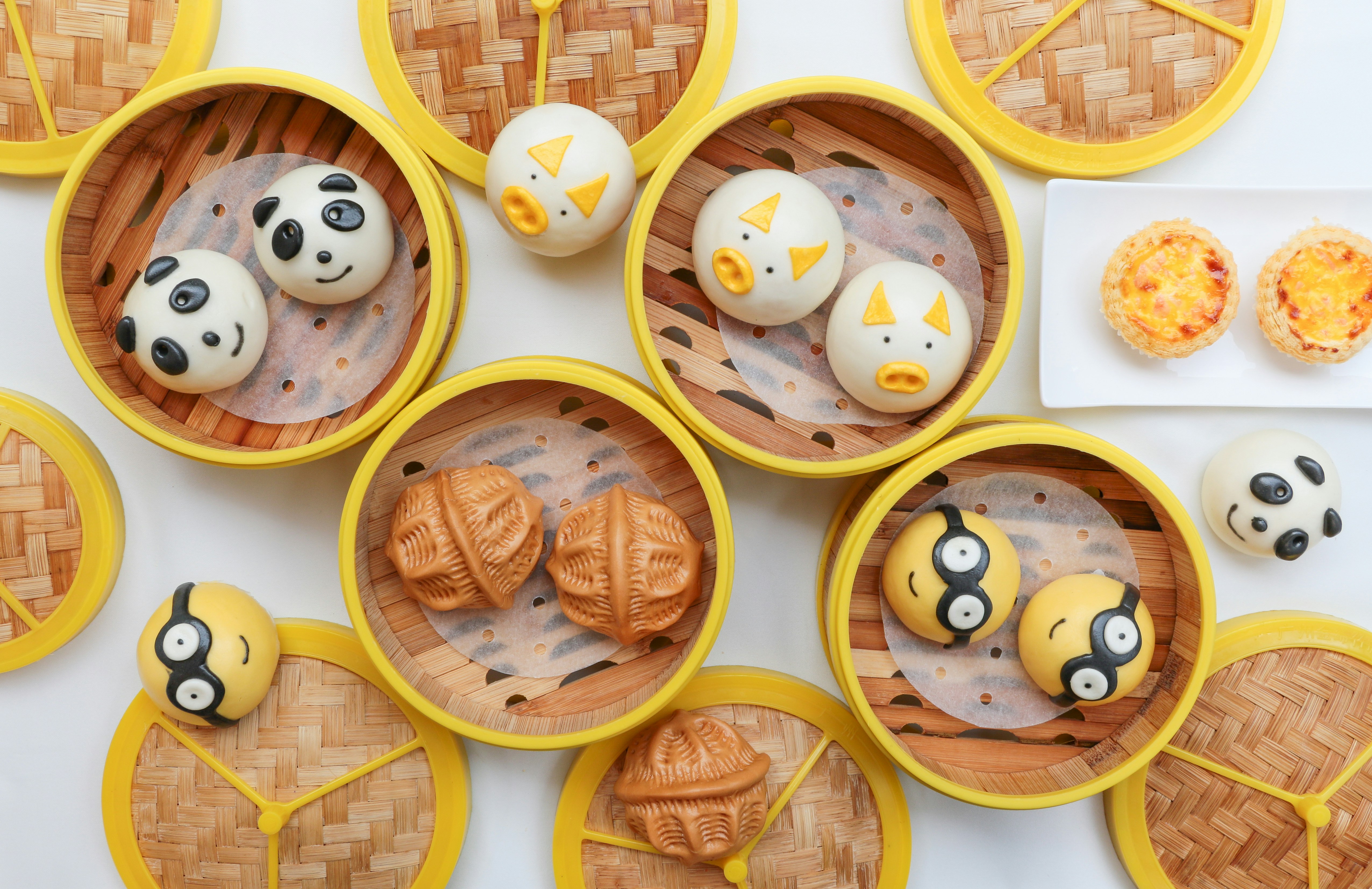 Cute Cartoon Shaped Steamed Buns