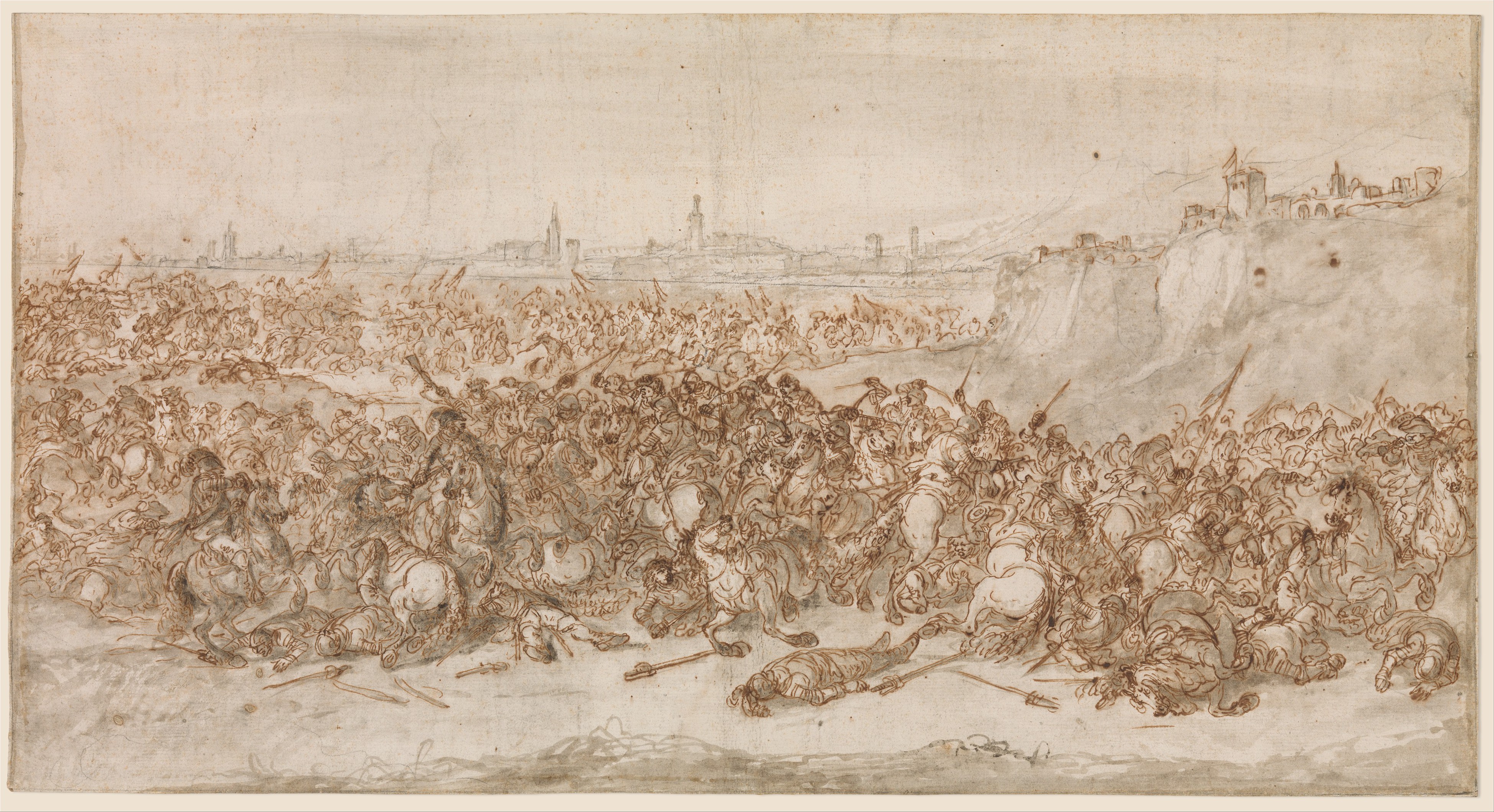 Historical Cavalry Battle Sketch
