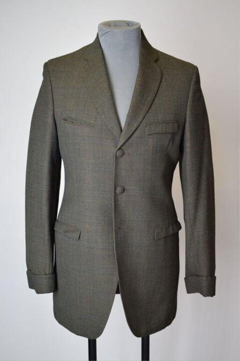 Men's Brown Tailored Blazer on Mannequin
