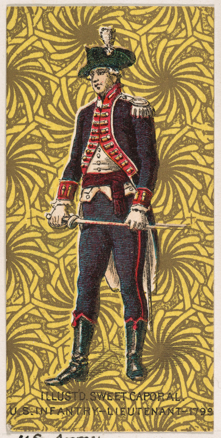 1799 US Infantry Lieutenant Illustration