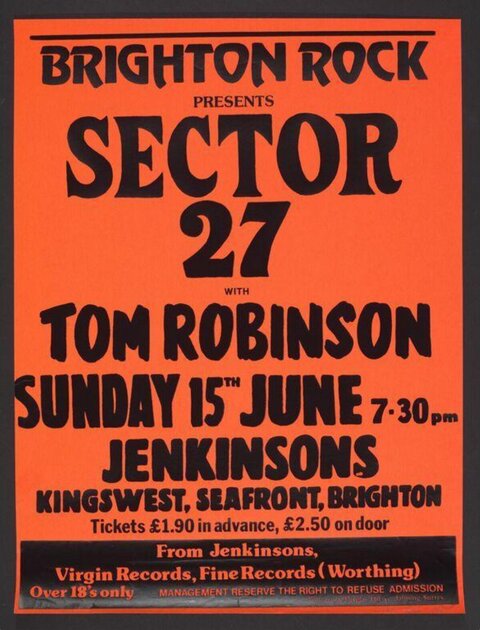 Vintage Brighton Rock Concert Poster