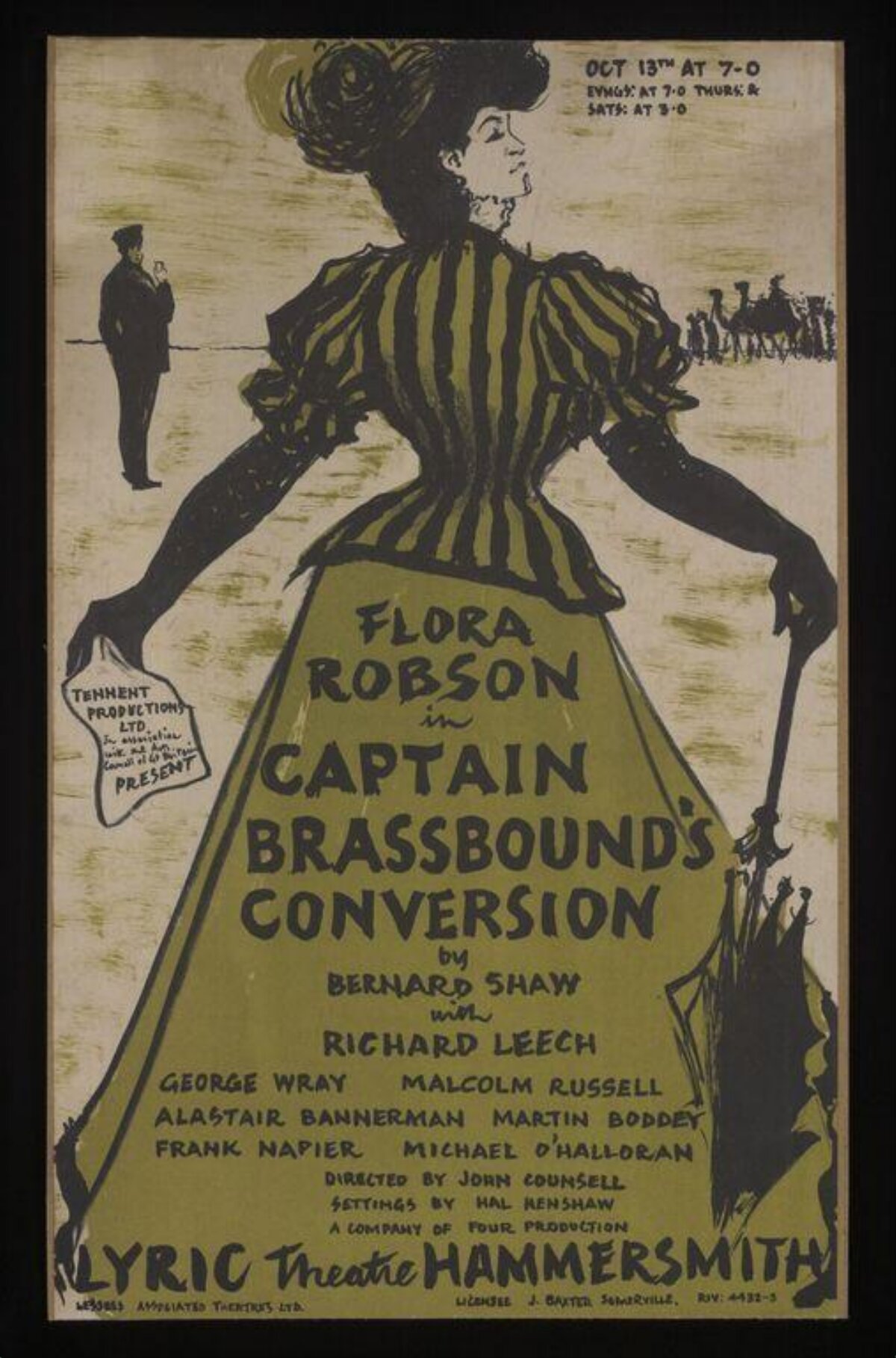 Vintage Captain Brassbound's Conversion Theatre Poster
