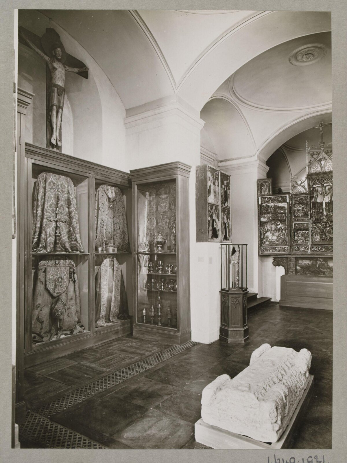 Old Photo of Religious Artifacts Exhibition