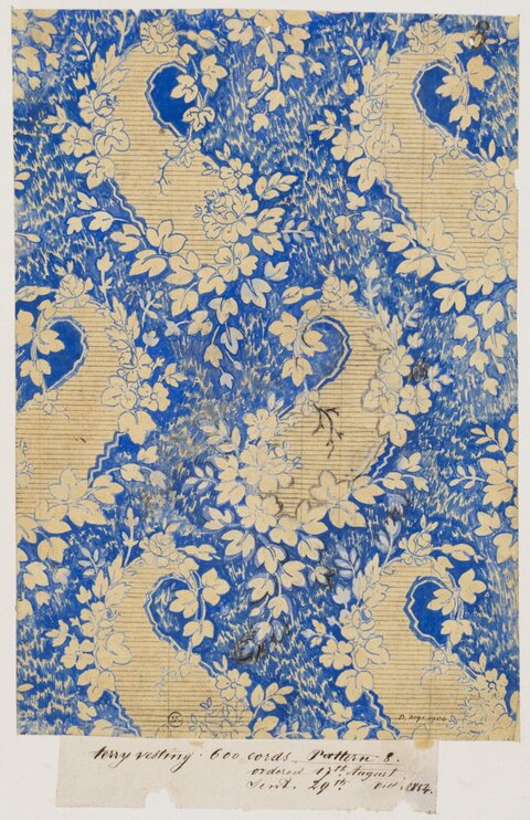 1854 Floral Textile Pattern Design
