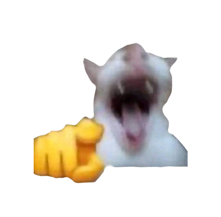 Screaming Cat Fist Emoji Meme