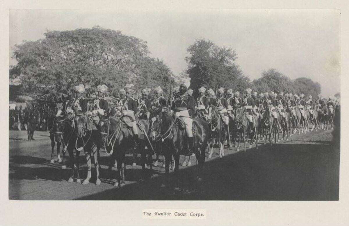 Gwalior Cadet Corps on Horseback