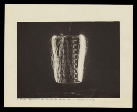 1931 High Voltage Insulator Test