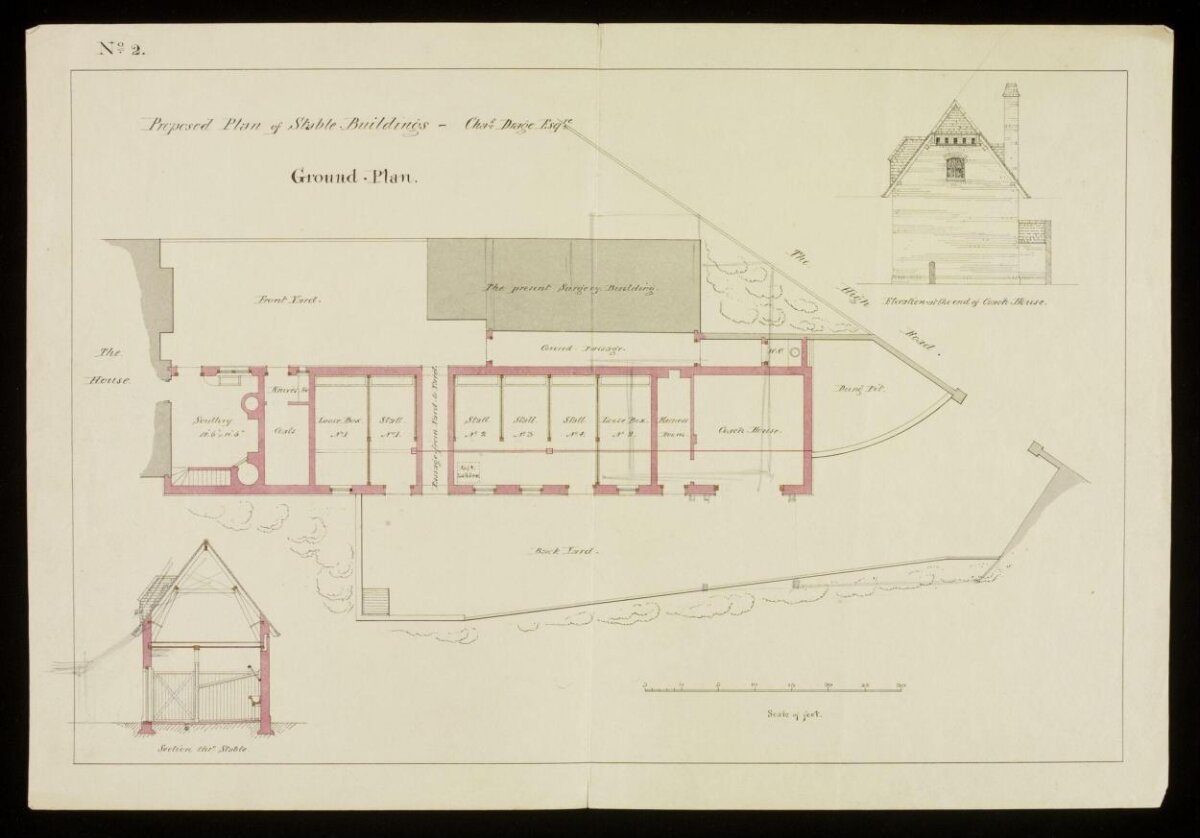 Proposed Stable Building Ground Plan