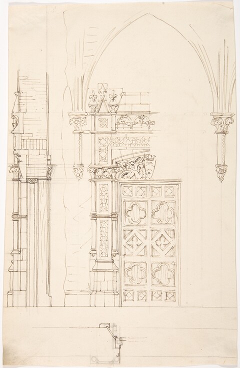 Gothic Doorway Architectural Sketch