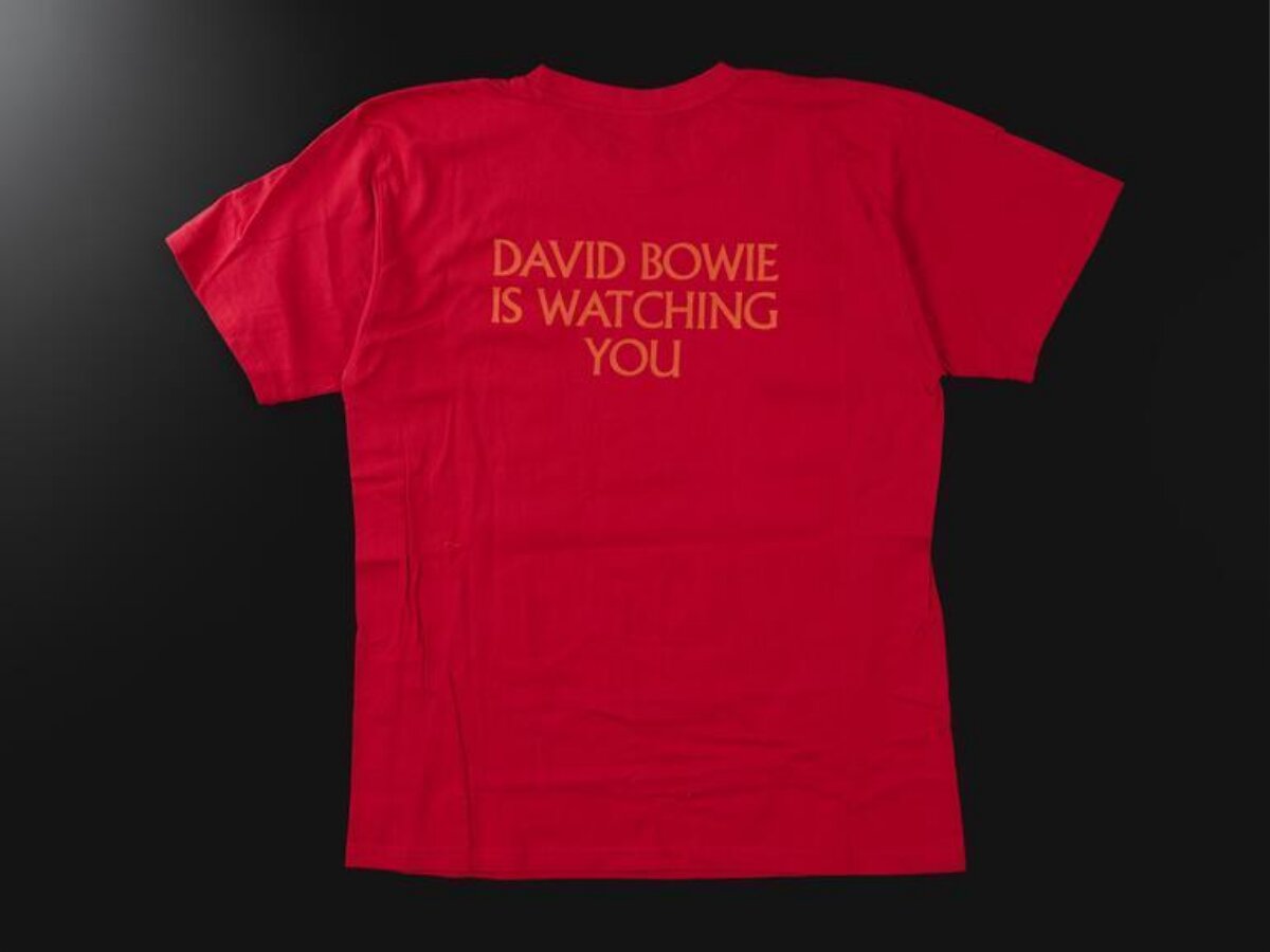 Red David Bowie Print T-Shirt