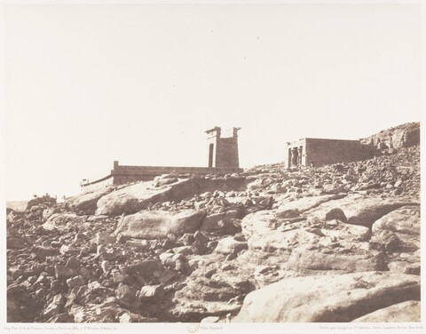 Ancient Temple Ruins on Rocky Slope