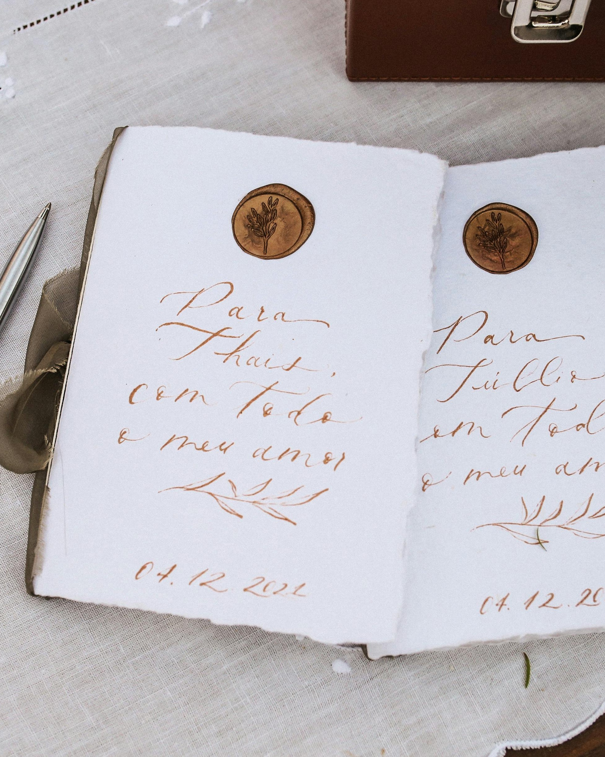 Personalized Handwritten Wax Seal Notes