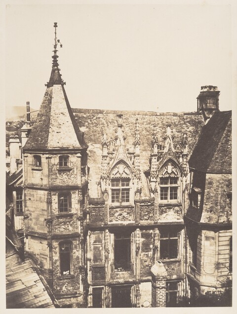 Historic Gothic Building Roof Detail