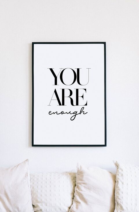 You Are Enough Framed Wall Art