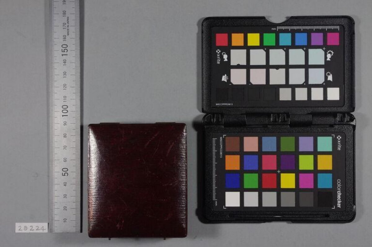Opened X-Rite ColorChecker on Gray Background