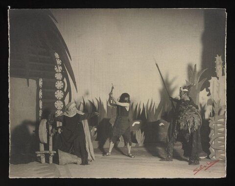 Vintage Theatrical Stage Performance
