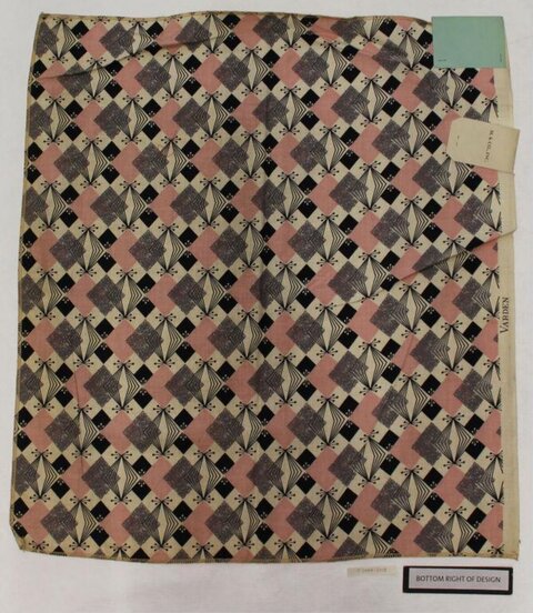 Vintage Geometric Textile Design Sample