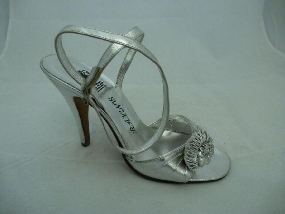 Silver High Heel Sandal