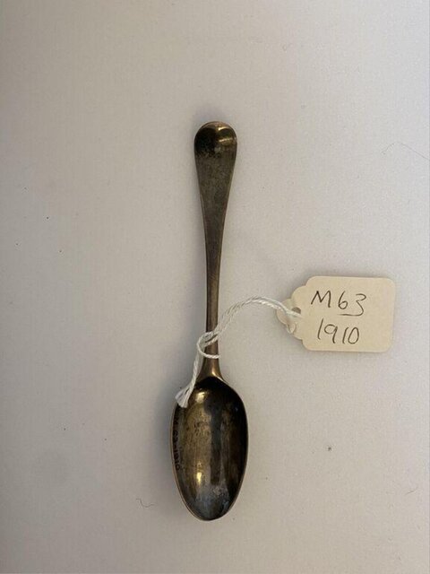 Tagged Antique Small Silver Spoon