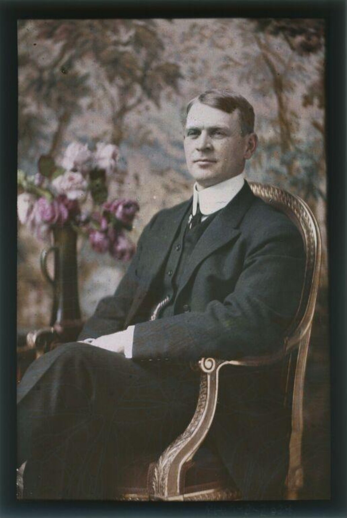 Vintage Portrait of a Seated Man
