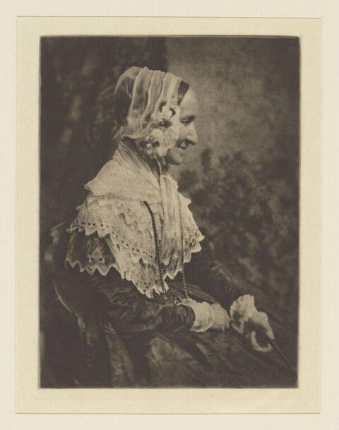 Vintage Portrait of Elderly Woman