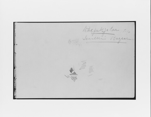 Handwritten Notes on Old Album Page