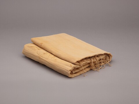 Folded Light Brown Linen Cloth