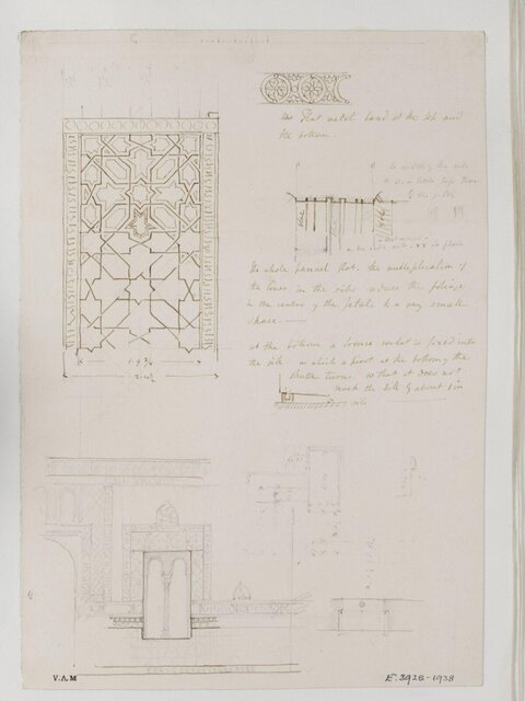 Geometric Pattern Panel Design Sketches