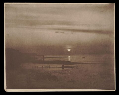 Sunset Over Seaside Beach